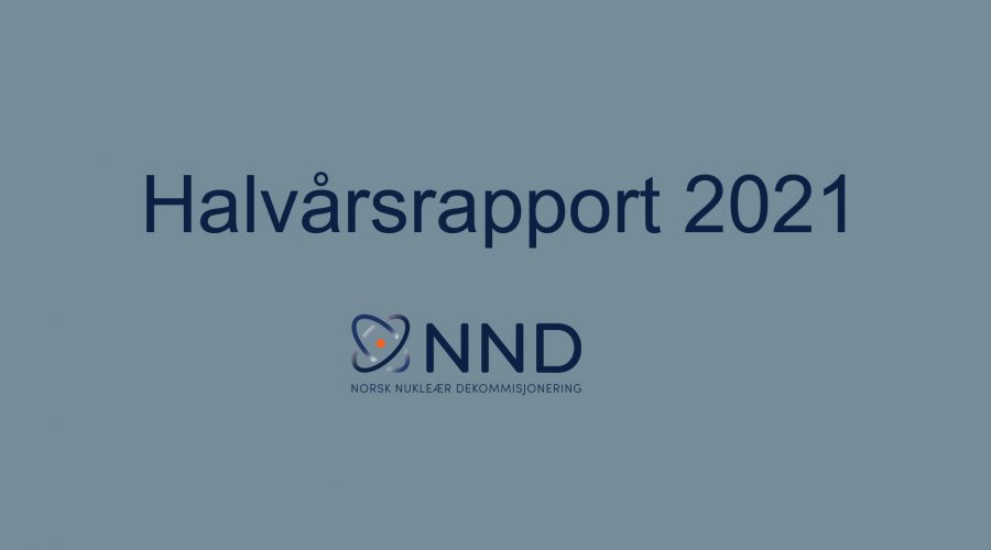 Forside tilhørende halvårsrapport for NND 2021